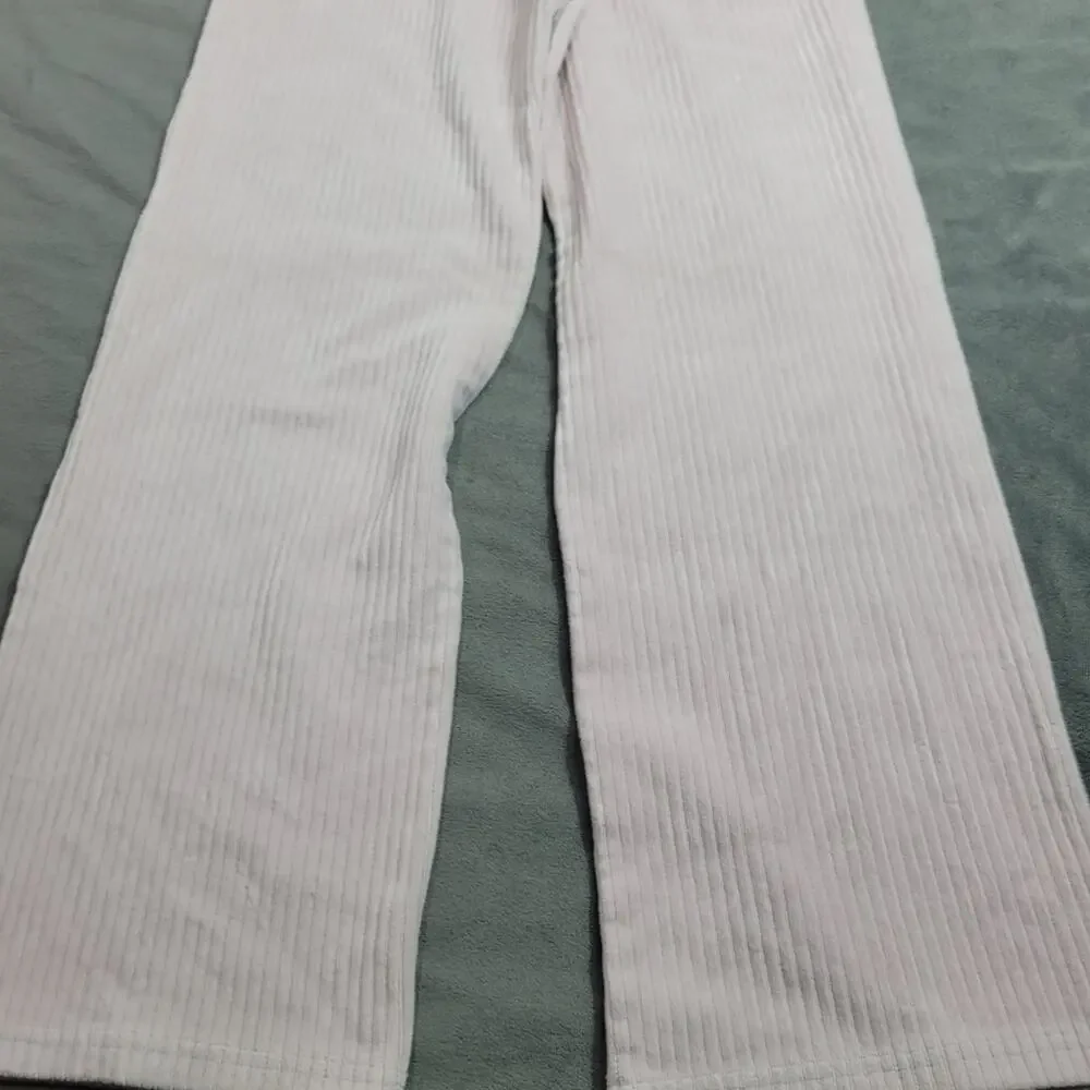 OshKosh Sweatpants Girls Size 12 Pink Corduroy Straight Slight Flare Comfy Pants